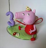 Vela peppa pig em biscuit