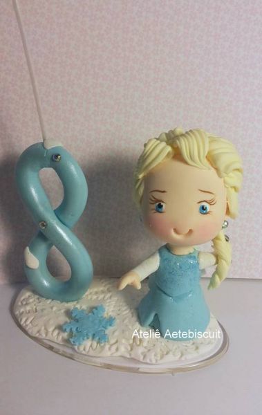 vela pequena elsa frozen