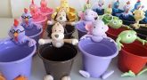 cachepô turma da galinha pintadinha