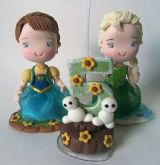 topo de bolo frozen forever